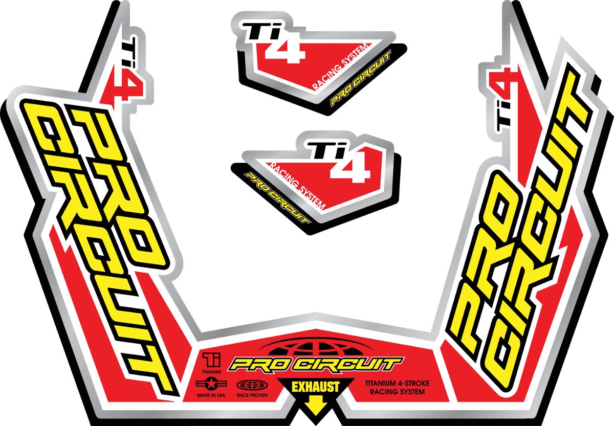 Logokleebiste komplekt Ti-4 GP