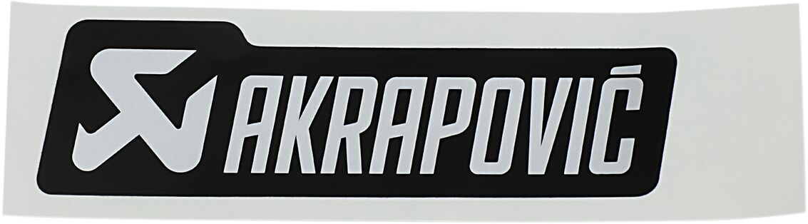 Kleebis Akrapovic mono logo 135 X 40 MM, must/hõbedane