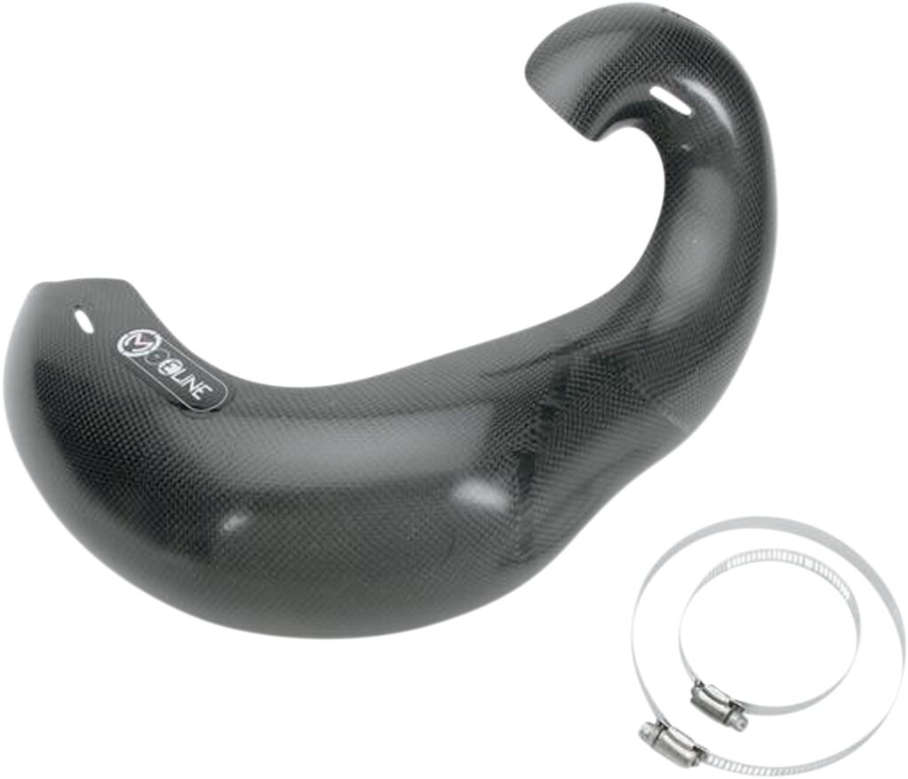 CARBON FIBER PIPE GUARD FOR 2-STROKE STOCK EXHAUST