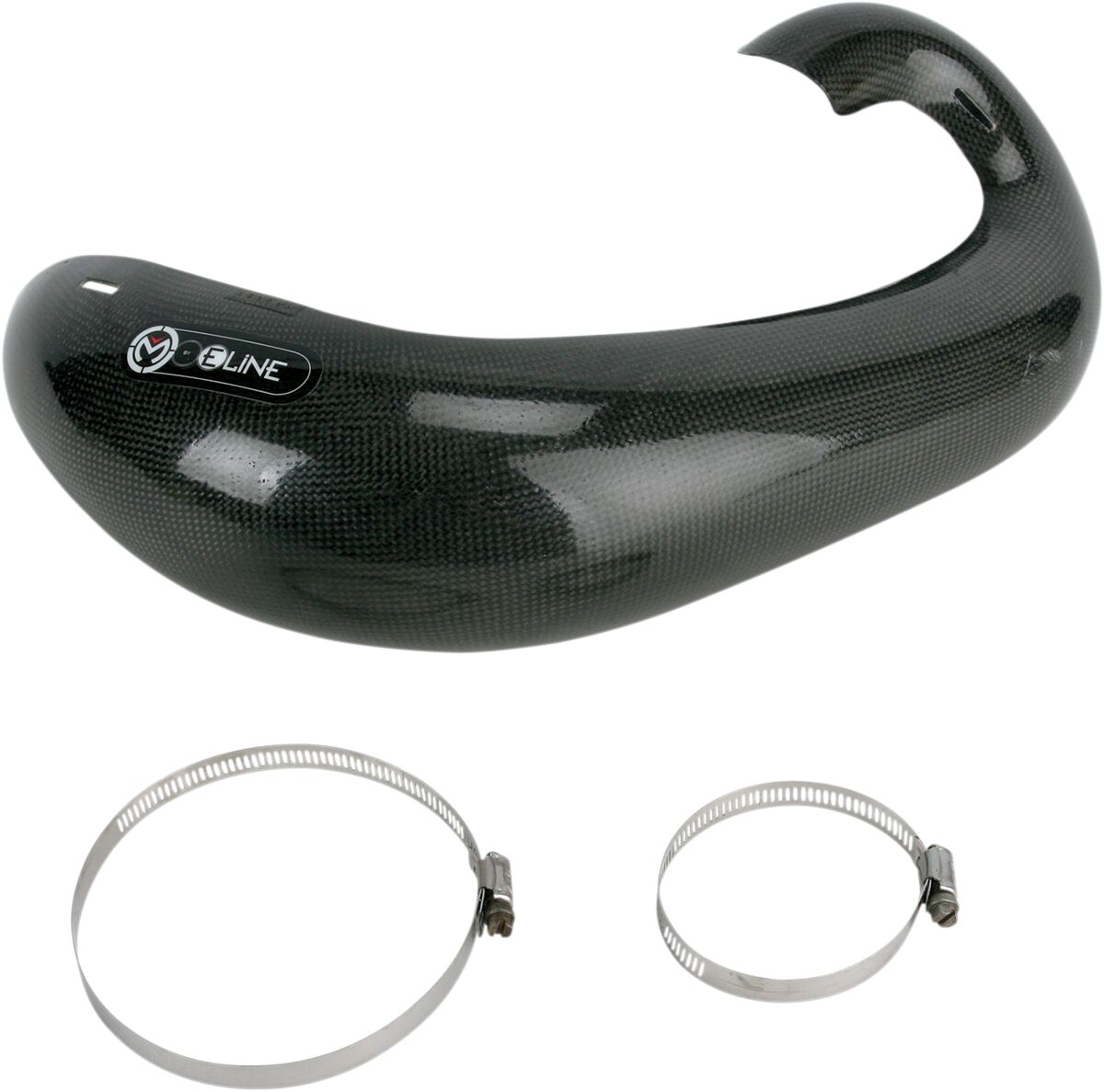 CARBON FIBER PIPE GUARD FOR 2-STROKE FMF EXHAUST