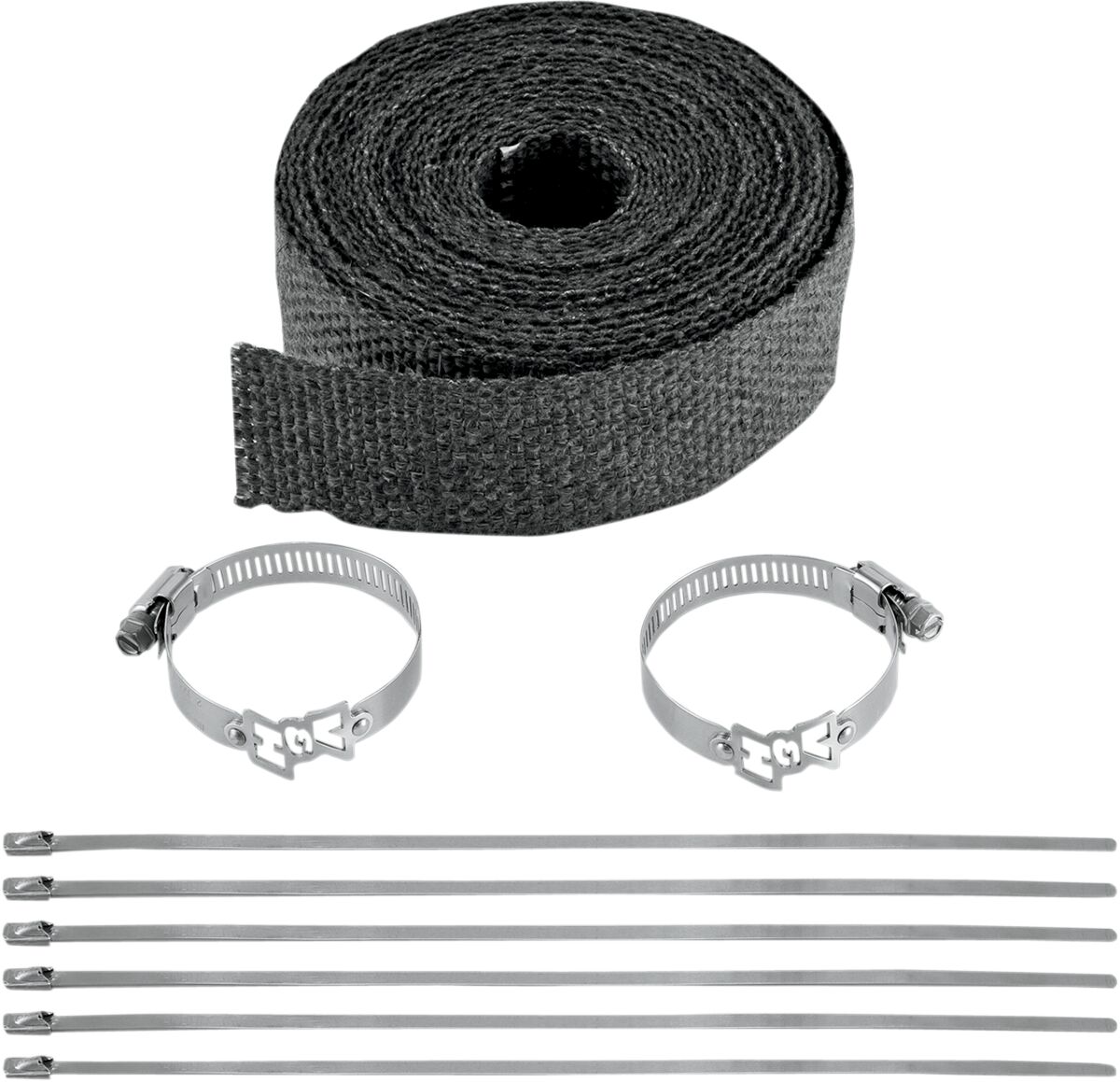 EXHAUST WRAP KIT BLACK 25FT