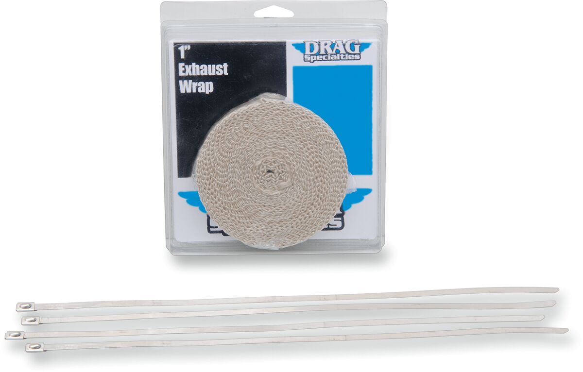 EXHAUST HEAT WRAP 1" X 25' TAN W/ TIE