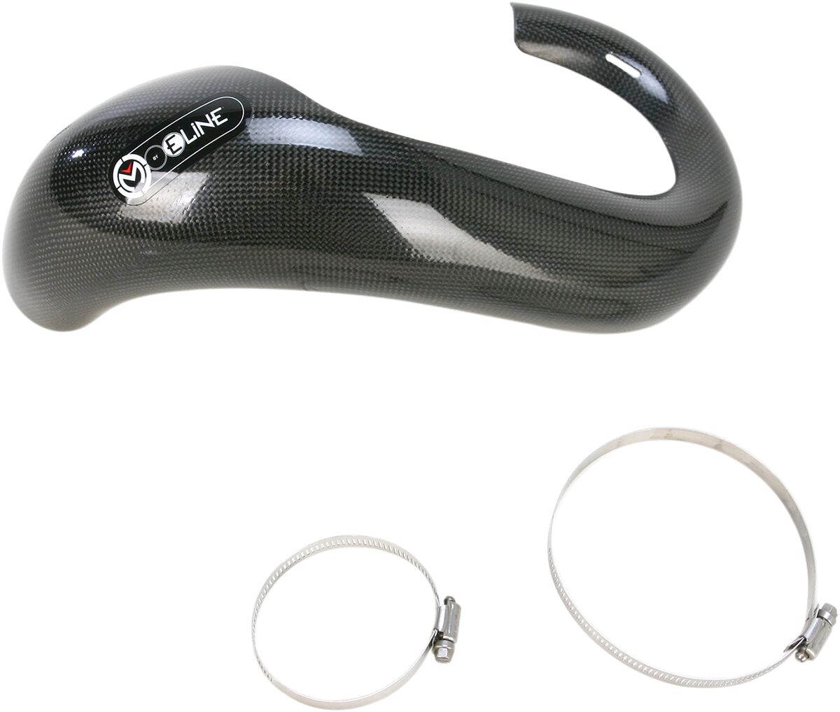 CARBON FIBER PIPE GUARD FOR 2-STROKE STOCK EXHAUST