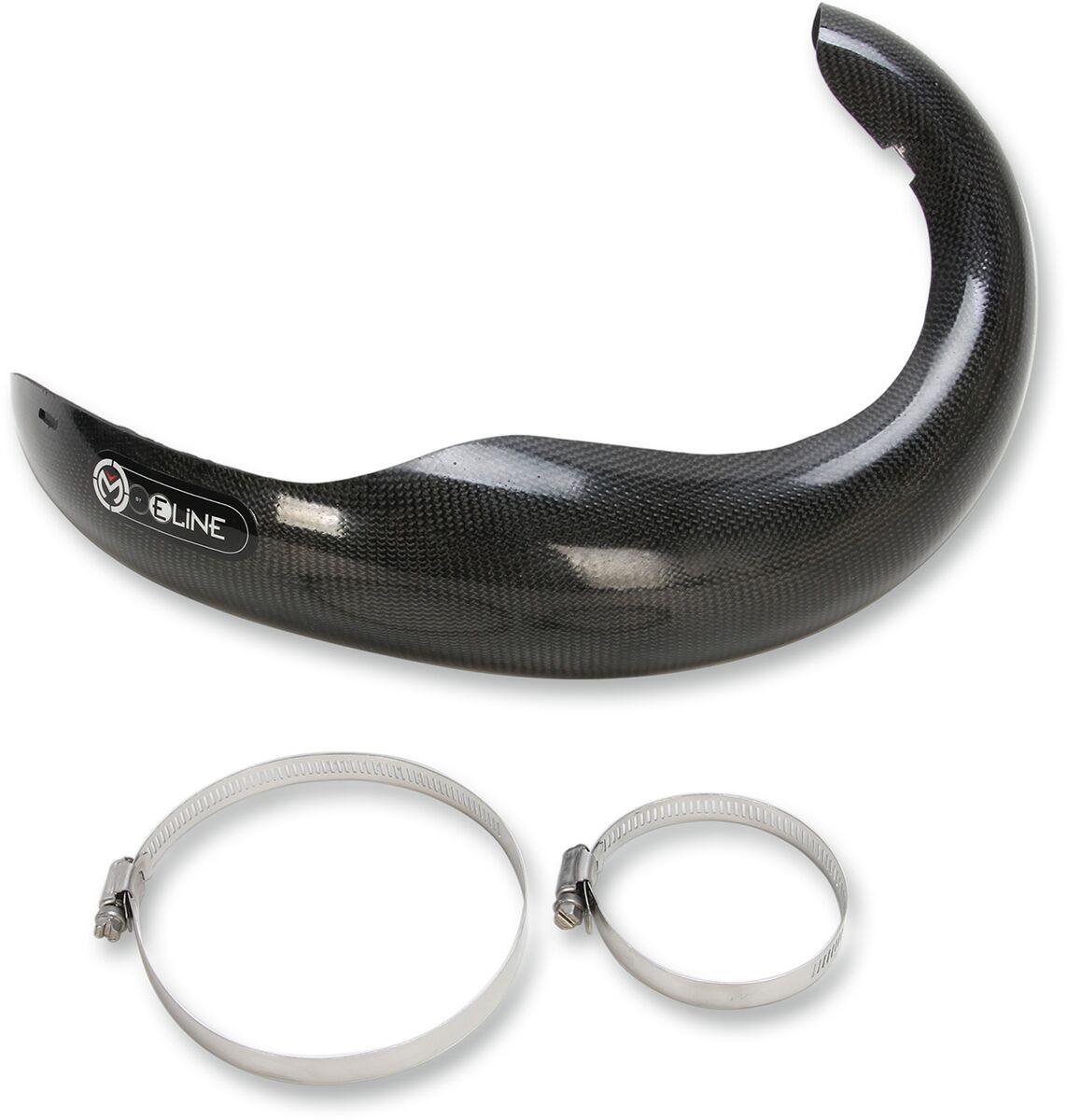 CARBON FIBER PIPE GUARD FOR 2-STROKE FMF EXHAUST