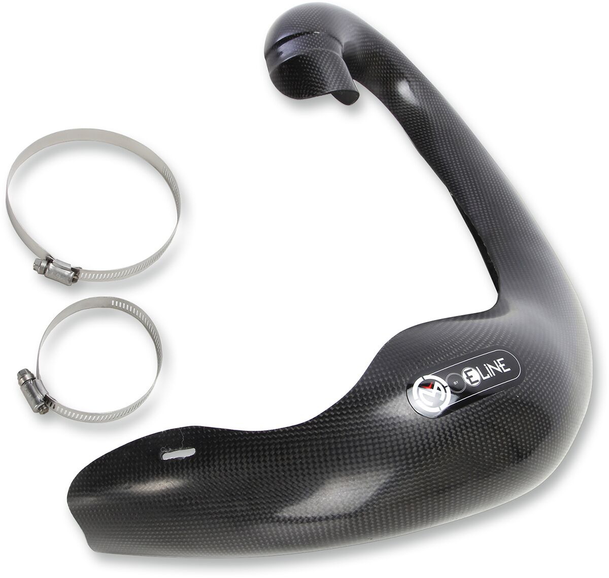 CARBON FIBER PIPE GUARD FOR 2-STROKE FMF EXHAUST