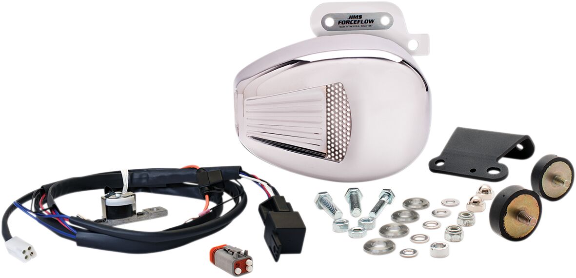 CYLINDER HEAD COOLER M8 FORCEFLOW CHROME