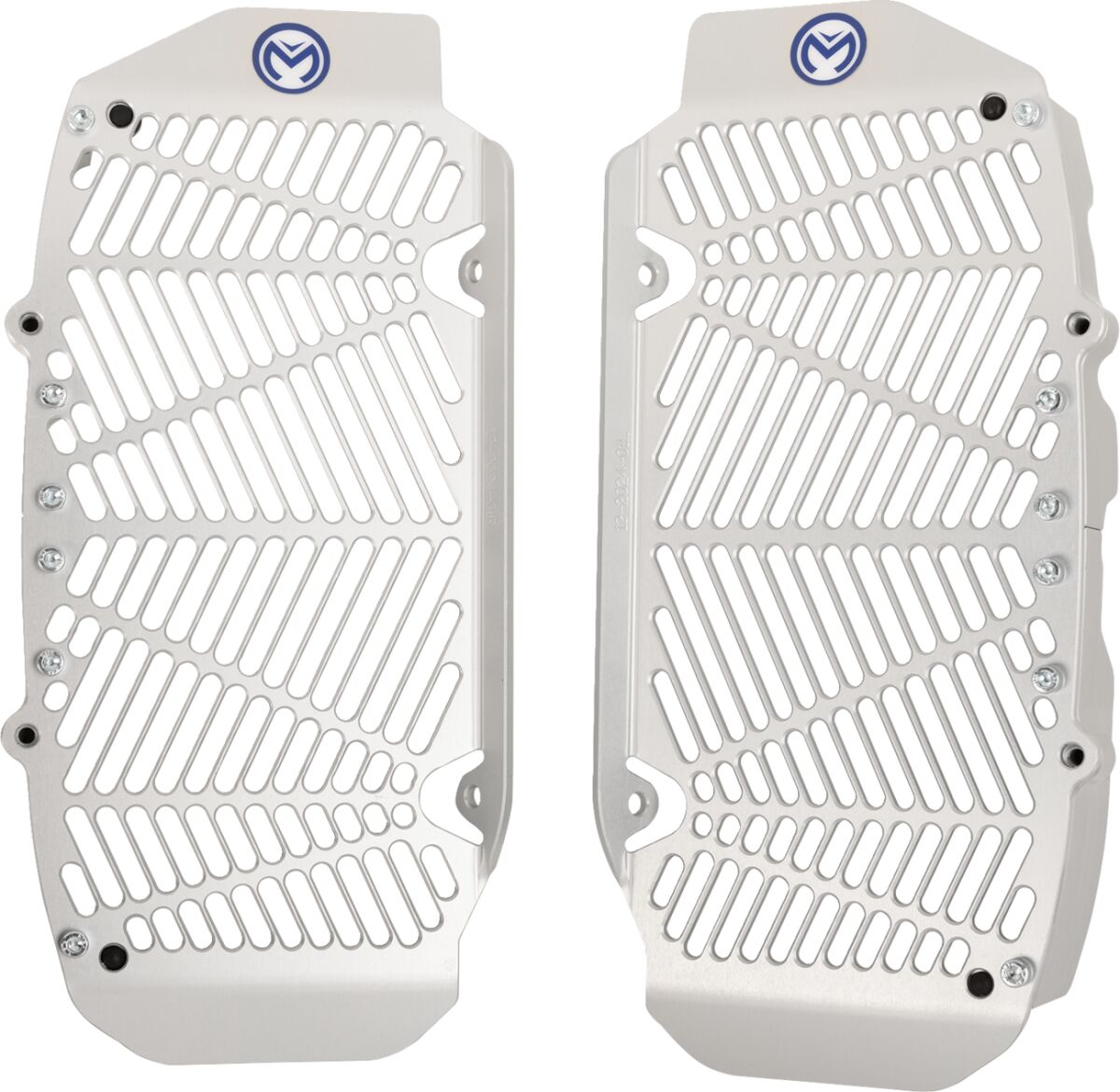 RADIATOR BRACES  SILVER  TRIUMPH MX
