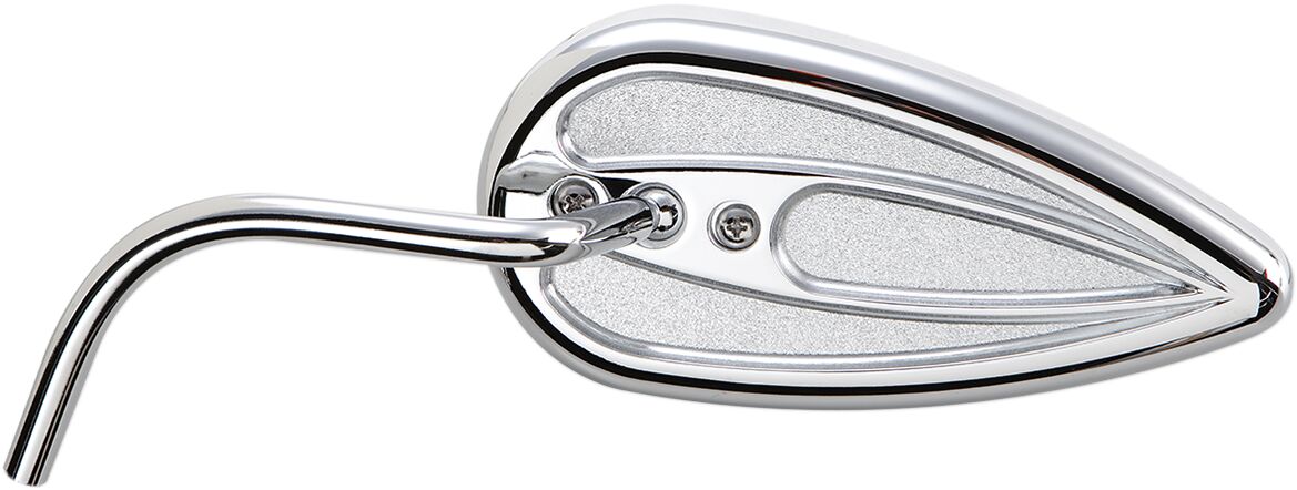 MIRROR TEARDROP CHROME LEFT