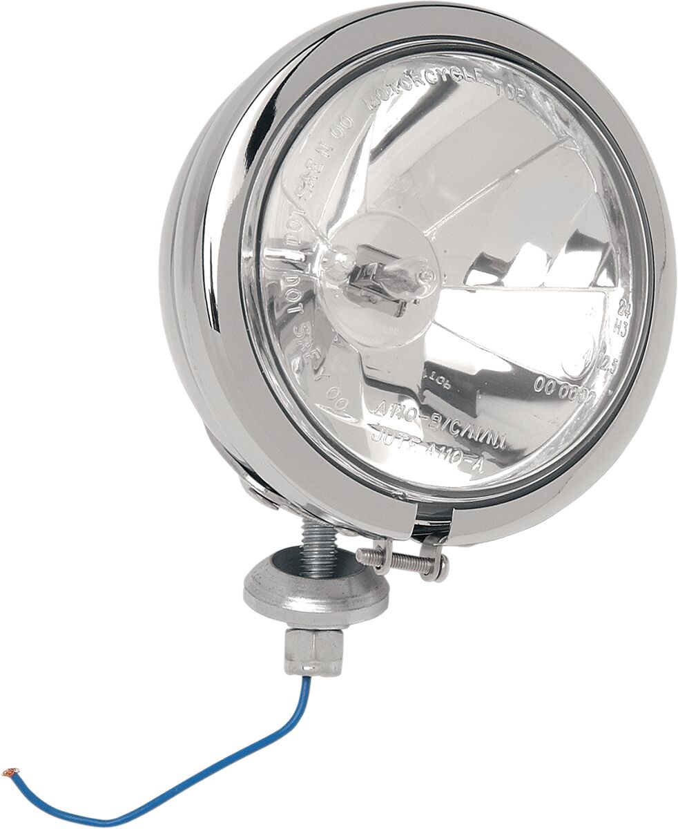 SPOTLIGHT DIAMOND-STYLE 4.5" STUD-MOUNT CLEAR LENS CHROME