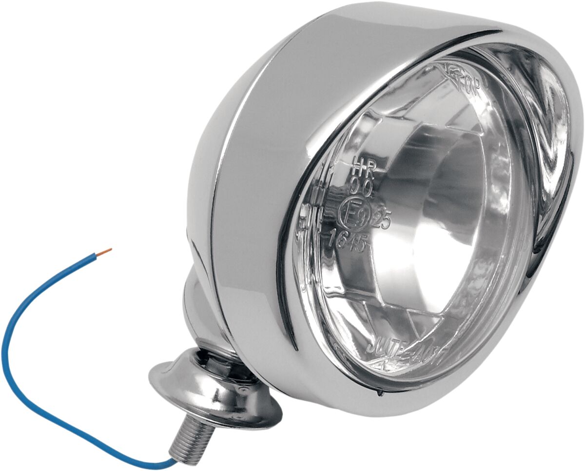 SPOTLIGHT 4" STUD-MOUNT CLEAR LENS W/ VISOR CHROME