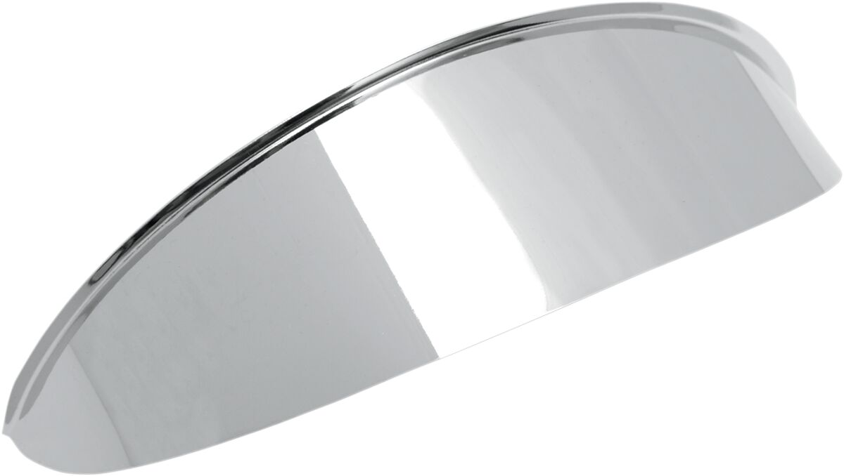 HEADLIGHT VISOR 5.75" CHROME PLAIN