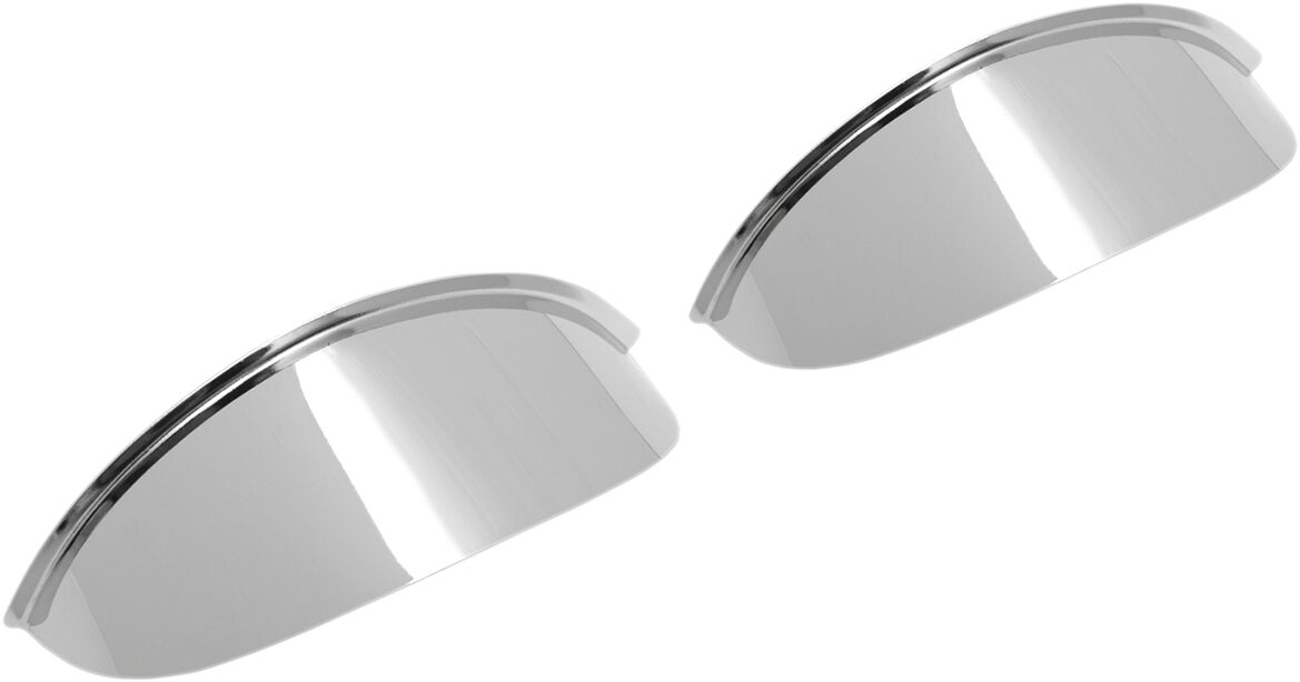 SPOTLIGHT VISOR 4.5" CHROME PLAIN