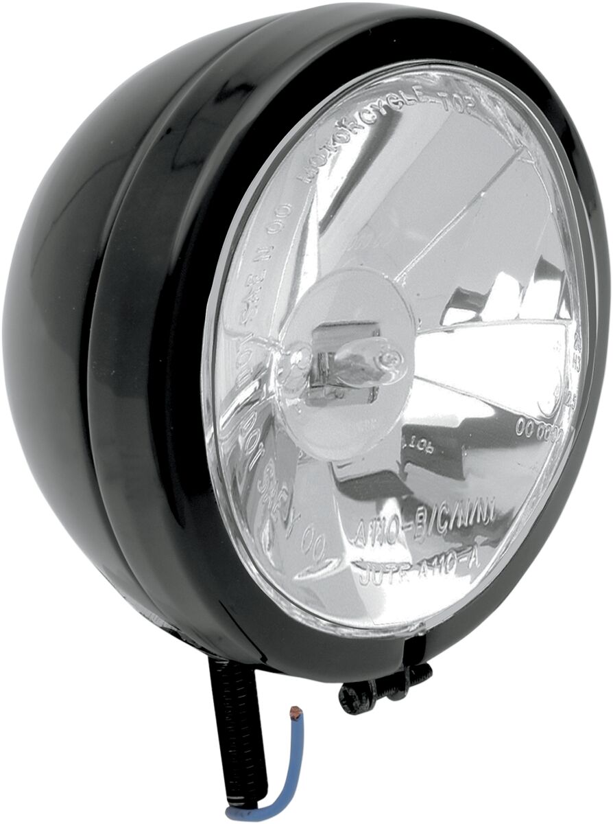 SPOTLIGHT DIAMOND-STYLE 4.5" STUD-MOUNT CLEAR LENS BLACK