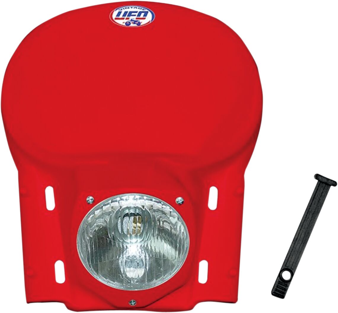 VINTAGE UNIVERSAL HEADLIGHT (78-88) RED