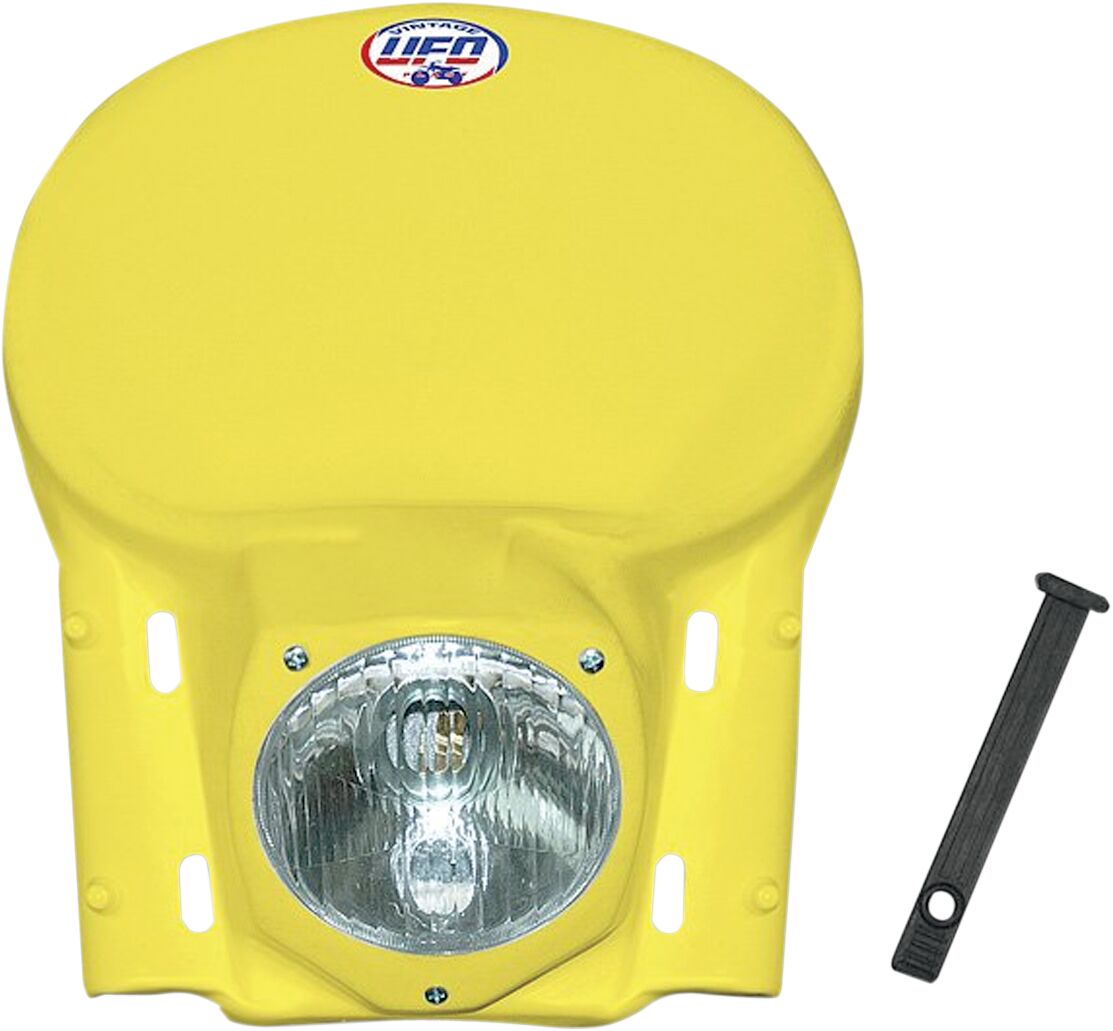 VINTAGE UNIVERSAL HEADLIGHT (78-88) YELLOW
