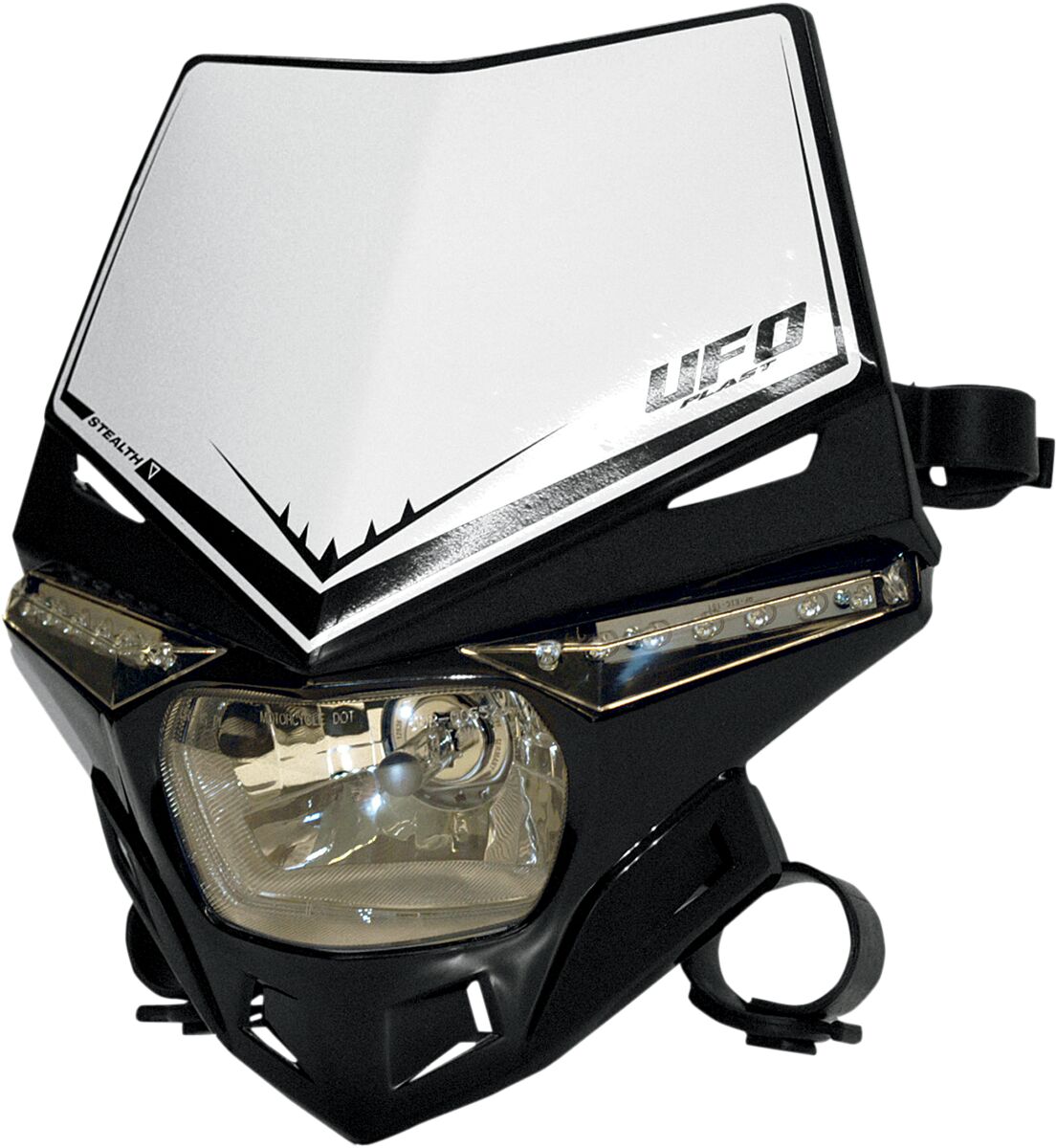 STEALTH HEADLIGHT (12V/35W & LED) SINGLE COLOR BLACK