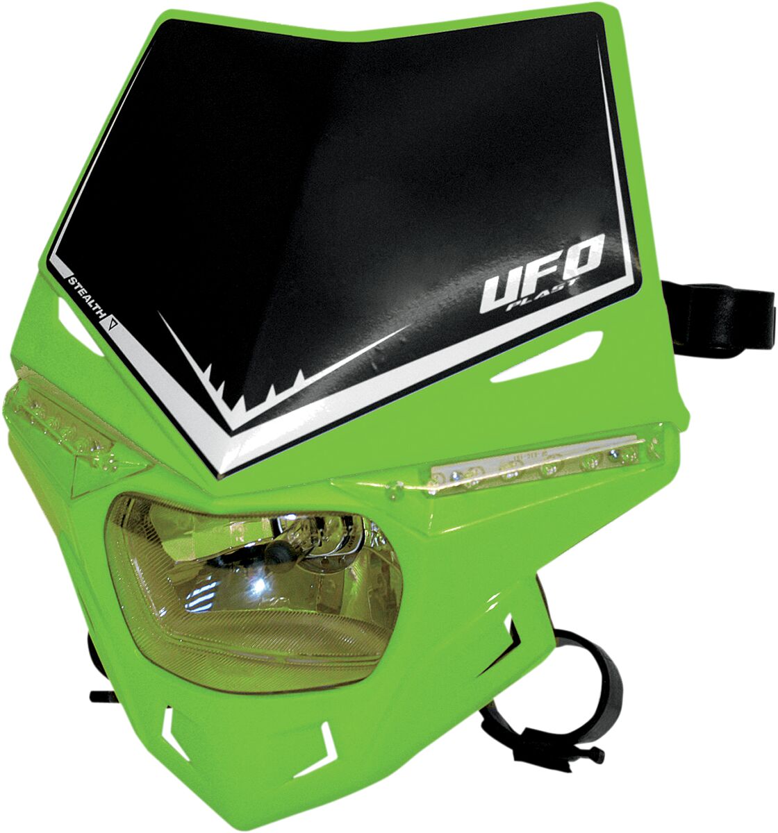 STEALTH HEADLIGHT (12V/35W & LED) SINGLE COLOR KX-GREEN