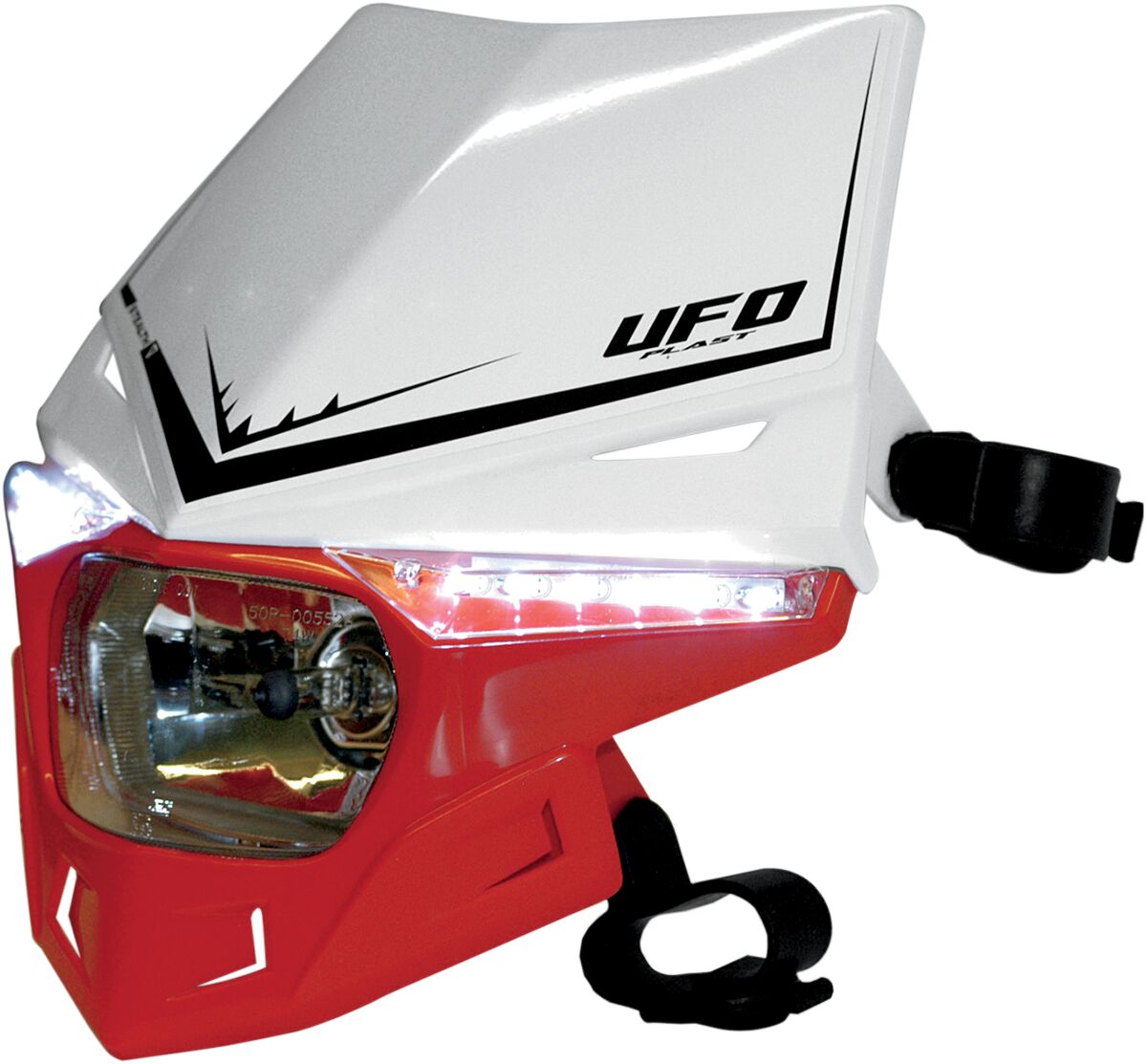 STEALTH HEADLIGHT (12V/35W & LED) DUAL COLOR WHITE/CRF-RED