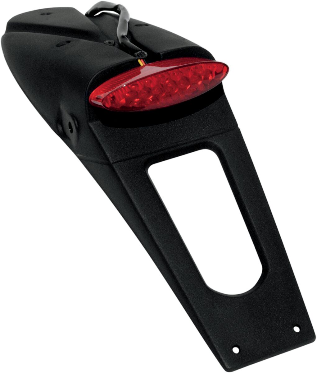 LICENSE PLATE HOLDER W/ RED LED-LIGHT (E11 & DOT) BLACK
