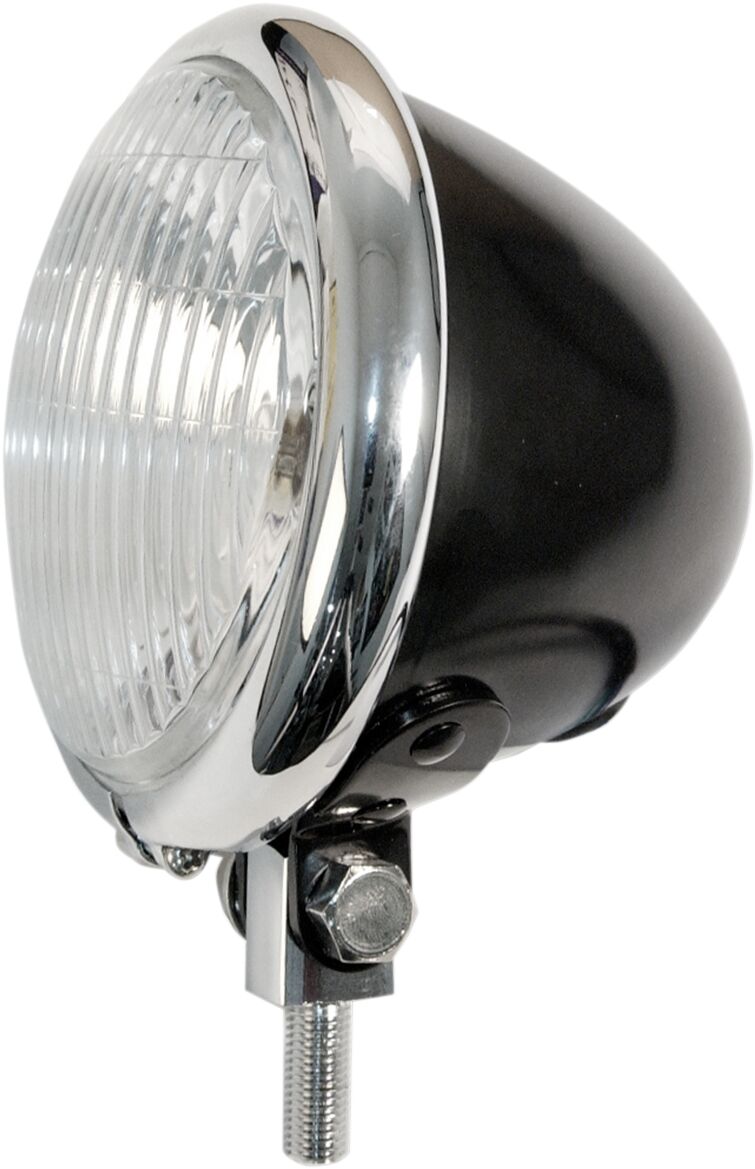 SPOTLAMP ASSEMBLY BATES STYLE 11,5cm BLACK WITH CHROME BEZEL