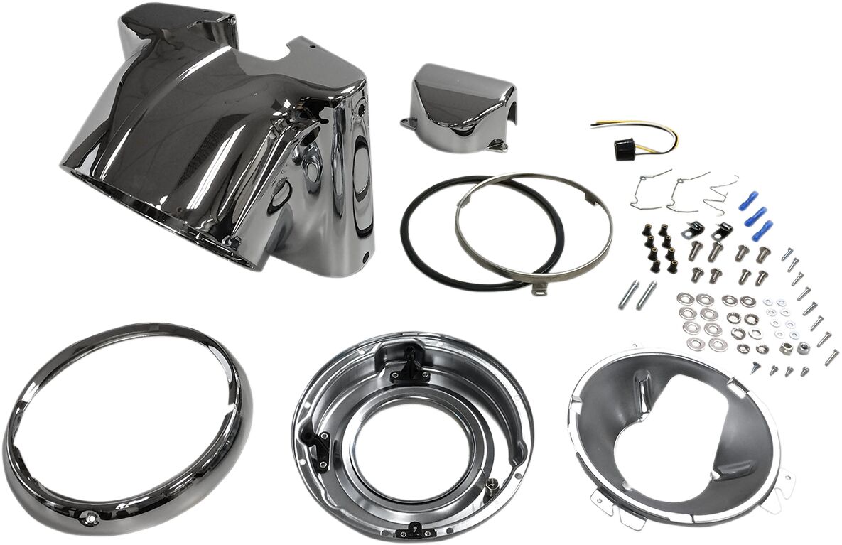HEADLIGHT NACELLE KIT FOR 7” HEADLIGHT CHROME