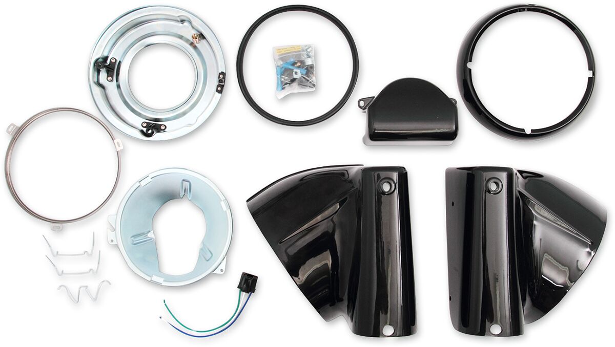HEADLIGHT NACELLE KIT FOR 7” HEADLIGHT BLACK