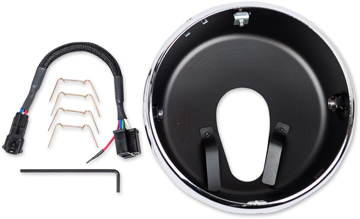 HEADLIGHT MOUNTING KIT 300 CHROME RING