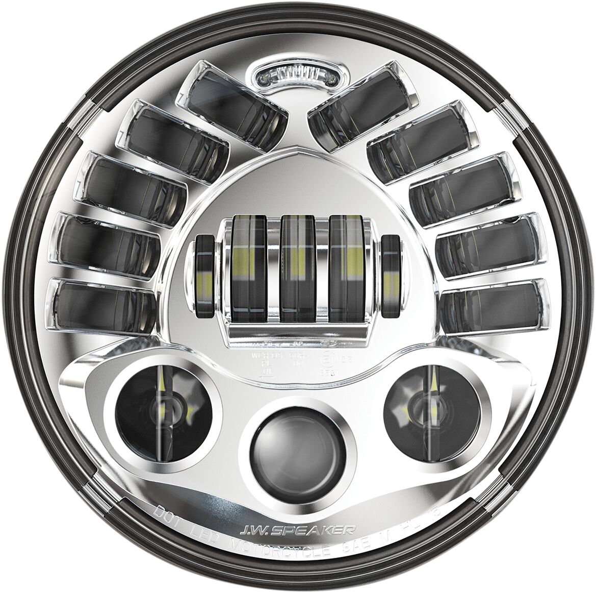 HEADLIGHTS LED ADAPTIVE 2 8790 18 CM (7'') CHROME