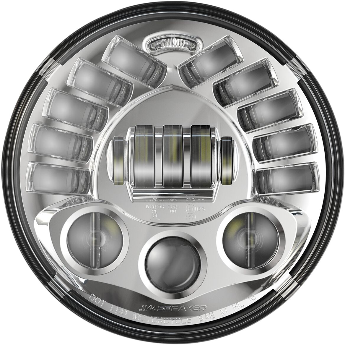 HEADLIGHTS LED ADAPTIVE 2 8791 18 CM (7'') CHROME
