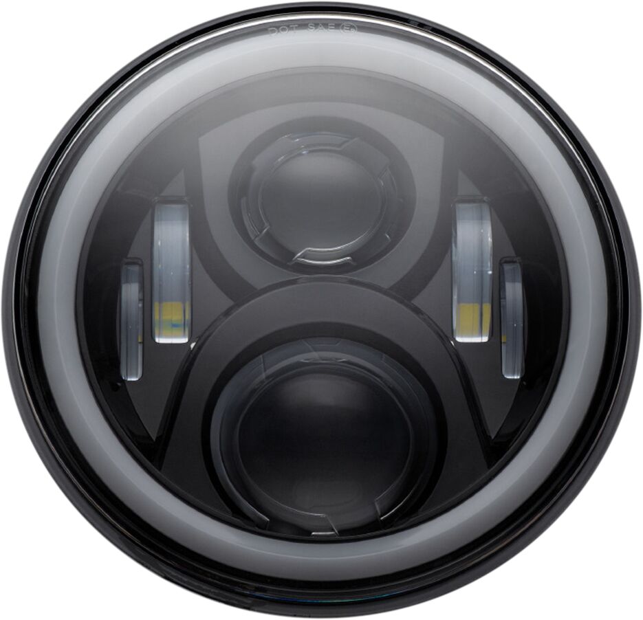Esituli 7" LED Halo, must