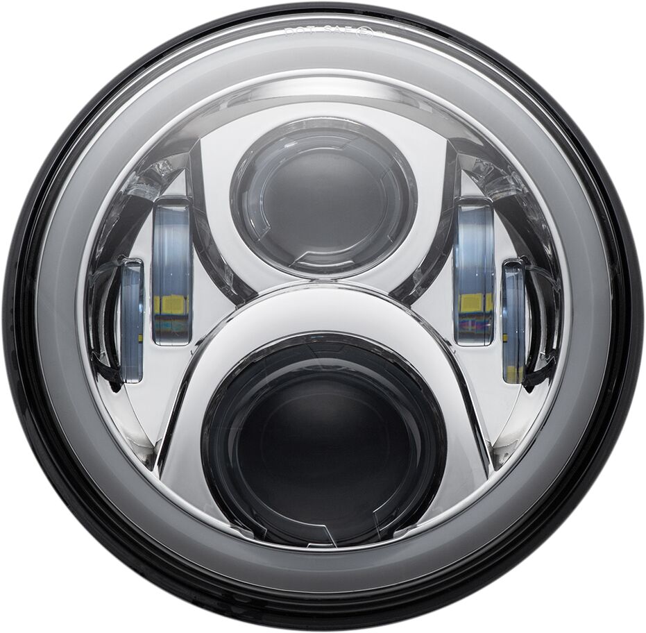 HEADLAMP 7"LED HALO CHR