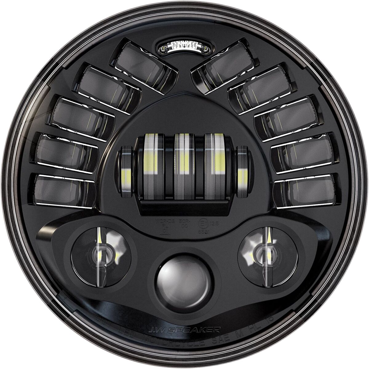 HEADLAMP 7"ADPTV BLK IND