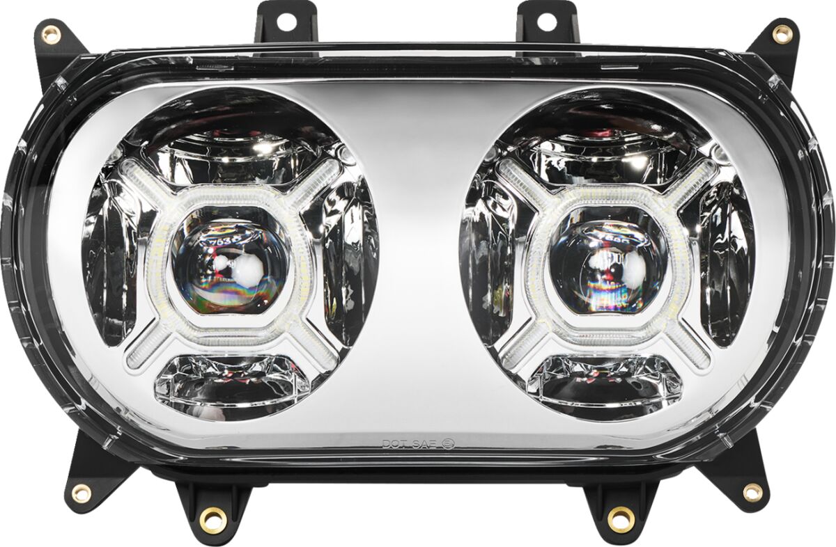 HEADLIGHTS DBLX LED CHR