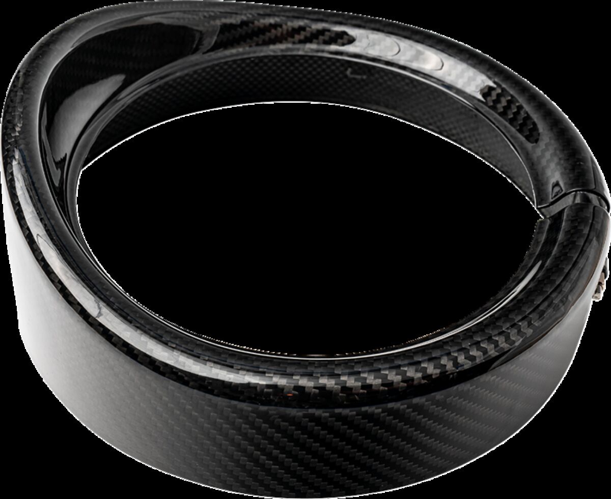 TRIM HEADLIGHT WITH VISOR 7" GLOSS