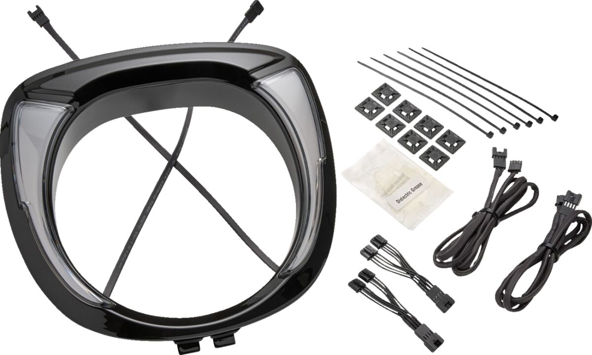 Headlight Bezel - Fang for Indian Chieftain - BLK