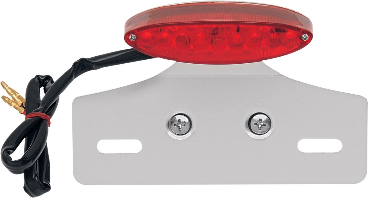 Mini LED kassisilm-tagatuli koos numbrimärgi kinnitusega, punane klaas