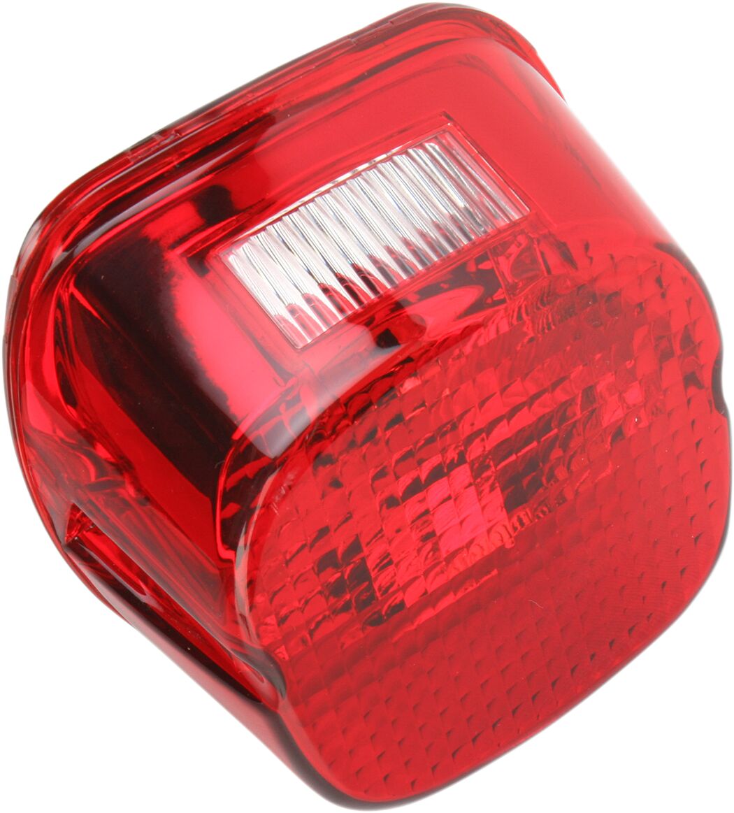 Tagatuli Laydown LED, punane klaas, ülemise numbrimärgitulega