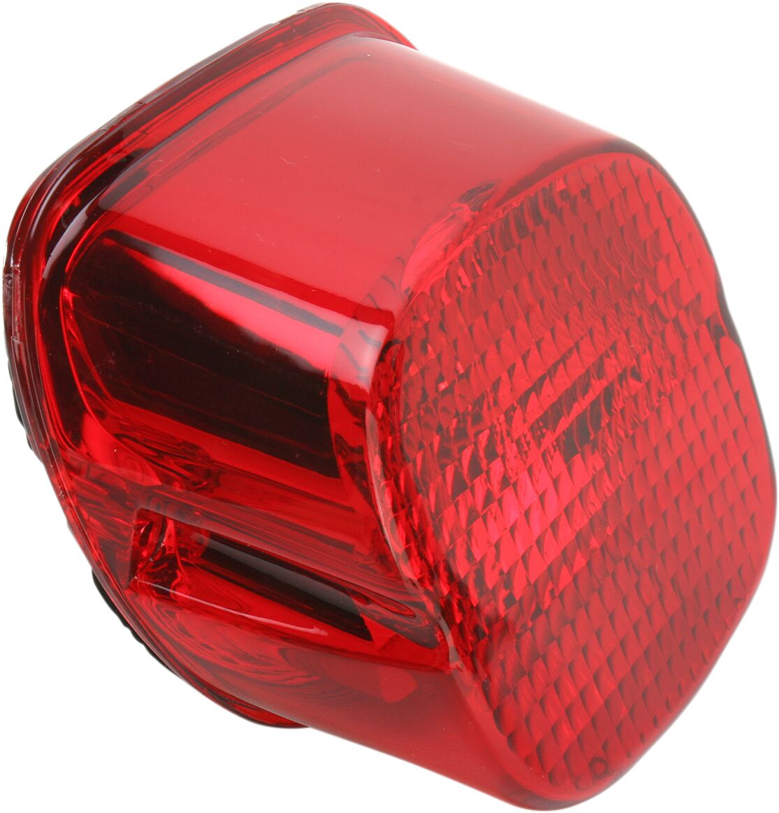 Tagatuli Laydown LED, punane klaas, alumise numbrimärgitulega