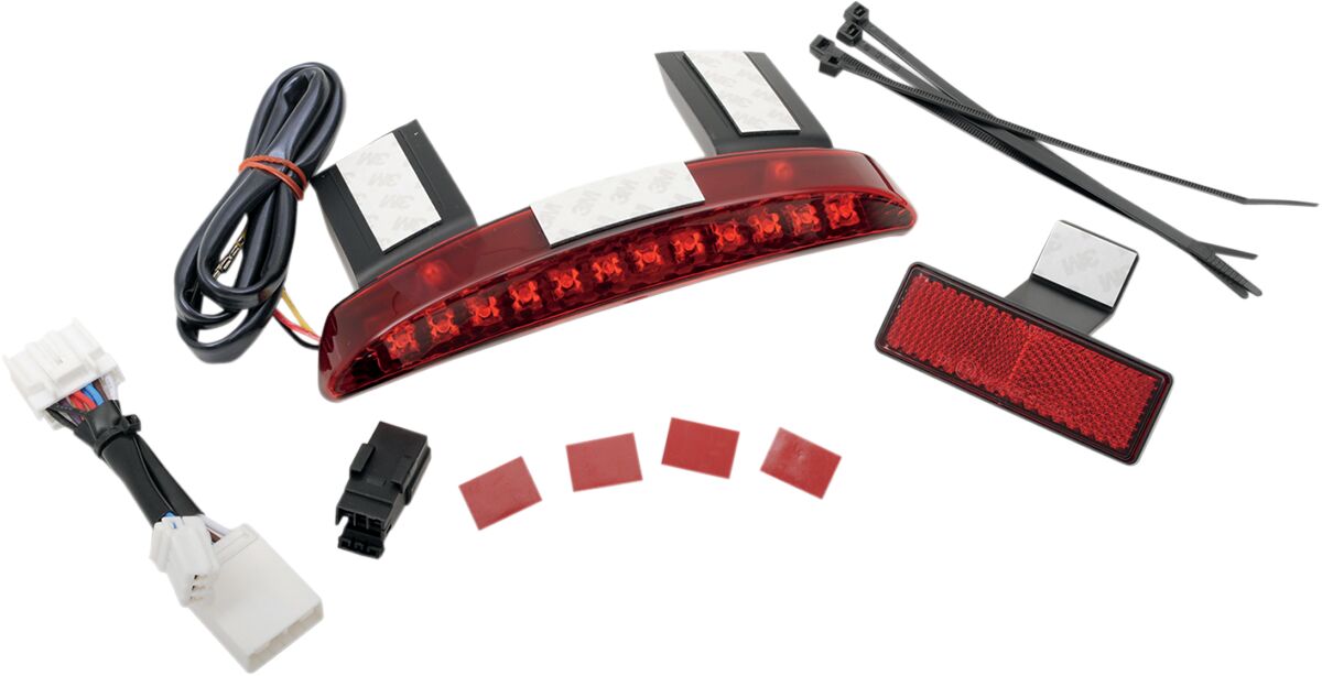 Tagatule LED-koost, punase klaasiga