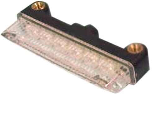 LED tagatuli / läbipaistev klaas / must