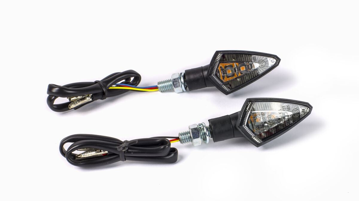 LED tagatuli ja suunatuli, tumendatud klaas, must