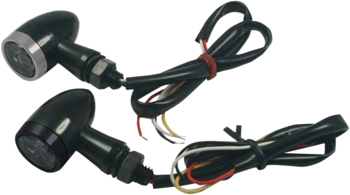 LED tagatuli ja suunatuli / läbipaistev klaas / must