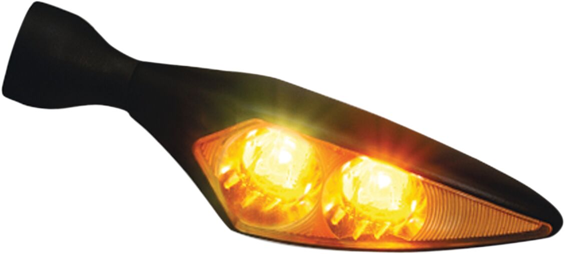 Micro Rhombus Extreme LED suunatuli, ees vasak / taga parem, must