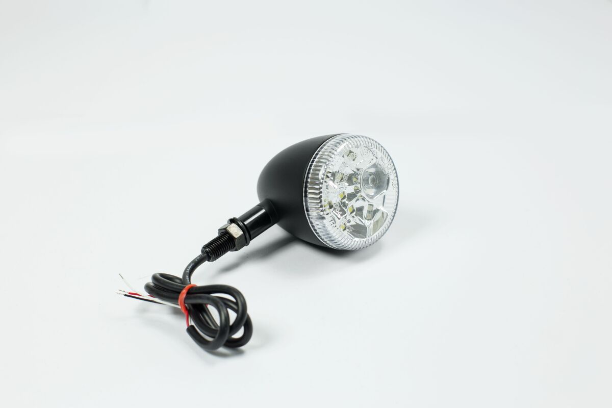 LED suunatuli, läbipaistev klaas, must
