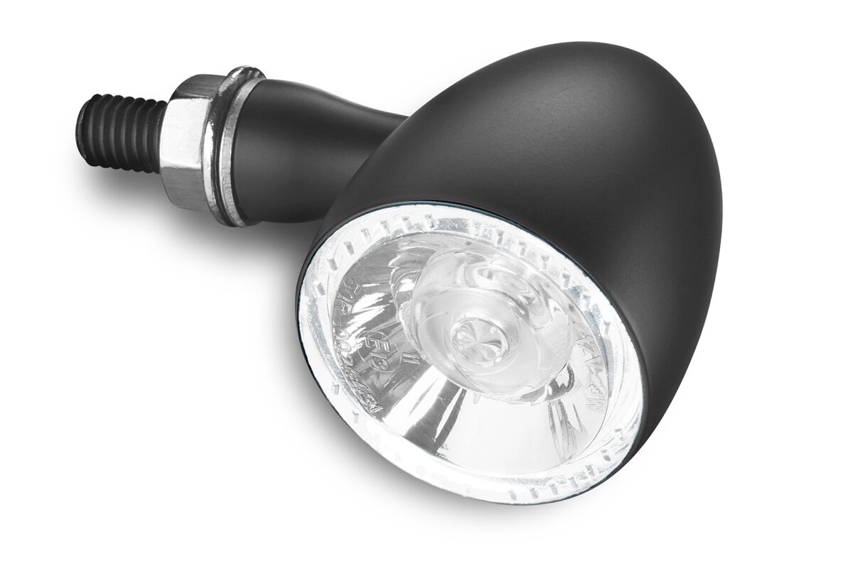 Bullet 1000 PL valge LED suuna-/asendituli, must