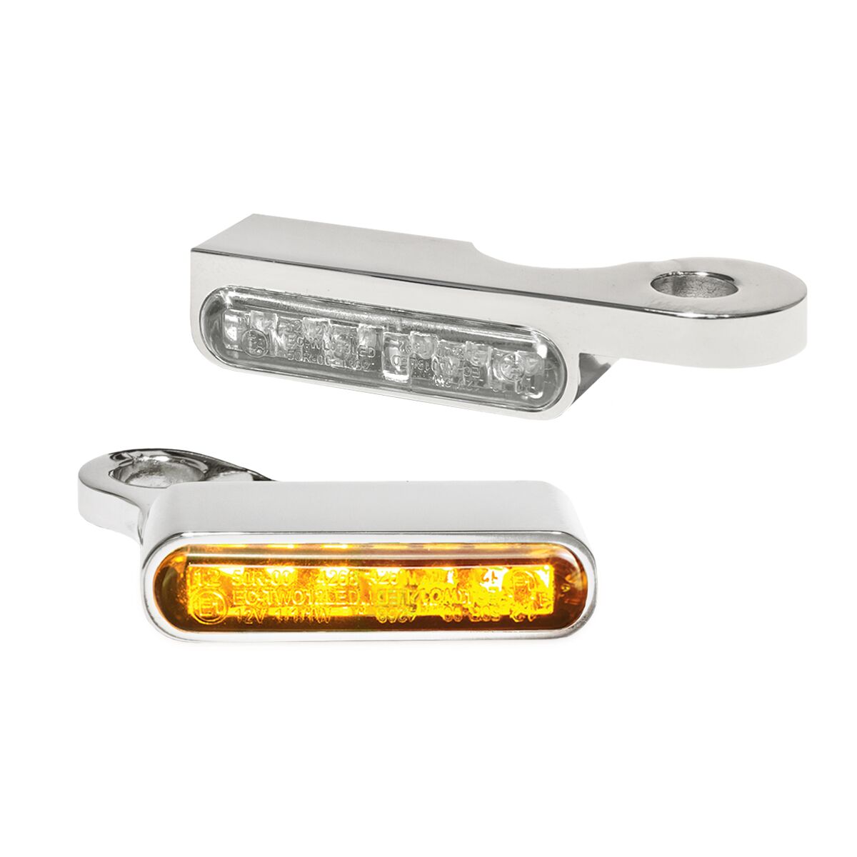 Juhtrauale kinnitatavad LED-suunatuled, oranž/kroom