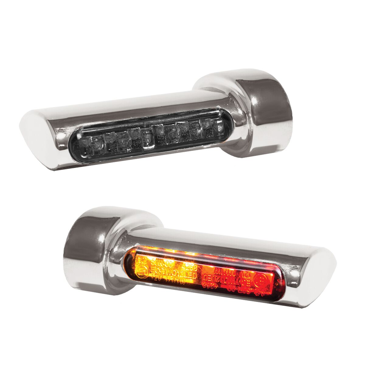 Suuna-, piduri- ja tagatuli Winglets poritiivale LED 3-in-1, kroom