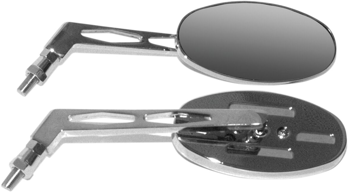 MIRROR BILLET OVAL LONG STEM