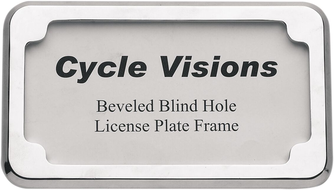 BEVELED LICENSE FRAME