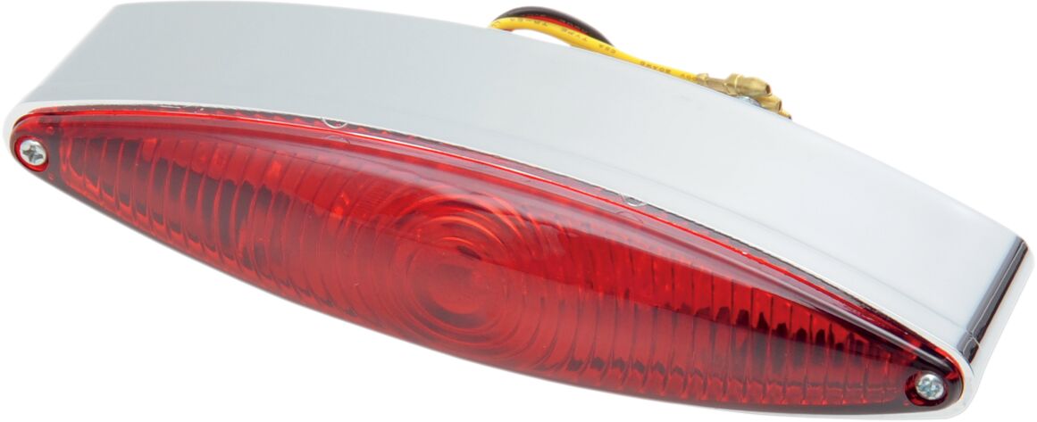 Tagatuli LED, kitsas Cat-Eye, punane klaas